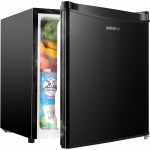1.7 Cu.ft Mini Fridge with Freezer, Dorm Essentials, Adjustable Thermostat, Energy Saving, Low Noise, Single Door Compact Refrigerator for Dorm, Office, Bedroom, Black-FR17 1.7 Cu.ft Mini Fridge with Freezer, Dorm Essentials, Adjustable Thermostat, Energy Saving, Low Noise, Single Door Compact Refrigerator for Dorm, Office, Bedroom, Black-FR17