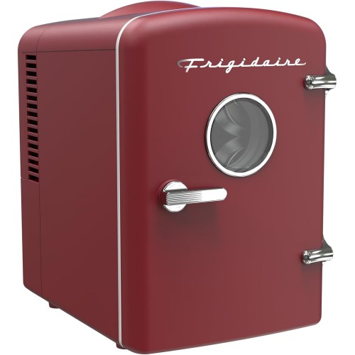 Retro Mini Compact Beverage Refrigerator, for Keeping Office Lunch Cool (RED) 1 gallon. Retro Mini Compact Beverage Refrigerator, for Keeping Office Lunch Cool (RED) 1 gallon.
