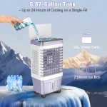 3000 CFM Windowless Portable Air Conditioners, Evaporative Air Cooler with 6.87 Gal Water Tank, 3 Speeds & 4 Modes, 120° Oscillation, 15H Timer Air Cooler for Home, Kitchen, Bedroom 3000 CFM Windowless Portable Air Conditioners, Evaporative Air Cooler with 6.87 Gal Water Tank, 3 Speeds & 4 Modes, 120° Oscillation, 15H Timer Air Cooler for Home, Kitchen, Bedroom