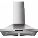 Wall Mount Range Hood 30 inch, 580 CFM, Ducted/Ductless Convertible, Stainless Steel Kitchen Vent Hood with 3-Speed Fan and LED Lights Wall Mount Range Hood 30 inch, 580 CFM, Ducted/Ductless Convertible, Stainless Steel Kitchen Vent Hood with 3-Speed Fan and LED Lights