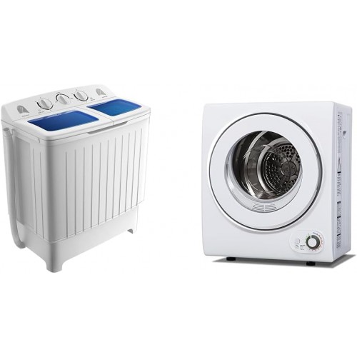 12lbs 8lbs Twin Tub Mini Washer 1.5cu ft Portable Electric Dryer Bundle 12lbs 8lbs Twin Tub Mini Washer 1.5cu ft Portable Electric Dryer Bundle