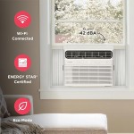 Smart Inverter Window Air Conditioner with Wi-Fi and Energy Star Certification, Cools Up to 700 Sq. Ft., Ultra Quiet Operation, White Smart Inverter Window Air Conditioner with Wi-Fi and Energy Star Certification, Cools Up to 700 Sq. Ft., Ultra Quiet Operation, White