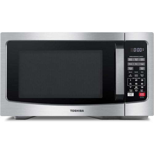 Countertop Microwave Ovens 1.2 Cu Ft with 12.4" Removable Turntable Smart Humidity Sensor, 12 Auto Menus Mute Function ECO Mode Easy Clean Interior, 1000W, Silver Countertop Microwave Ovens 1.2 Cu Ft with 12.4" Removable Turntable Smart Humidity Sensor, 12 Auto Menus Mute Function ECO Mode Easy Clean Interior, 1000W, Silver