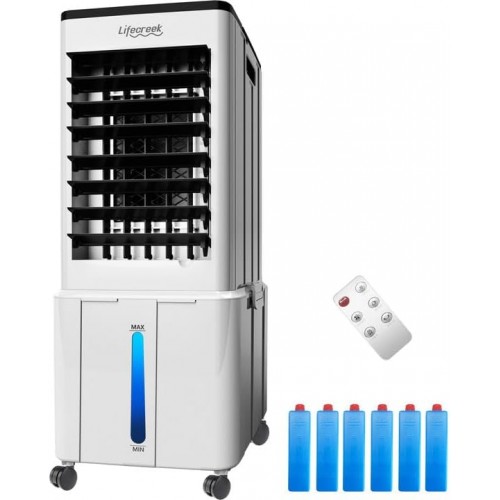 Portable Air Conditioner, 3-in-1 Evaporative Air Cooler with 3.2 Gal Water Tank, Windowless Portable AC Fan with 6 Ice Packs, Remote, 12H Timer, 3 Speeds, 4 Modes Portable Air Conditioner, 3-in-1 Evaporative Air Cooler with 3.2 Gal Water Tank, Windowless Portable AC Fan with 6 Ice Packs, Remote, 12H Timer, 3 Speeds, 4 Modes